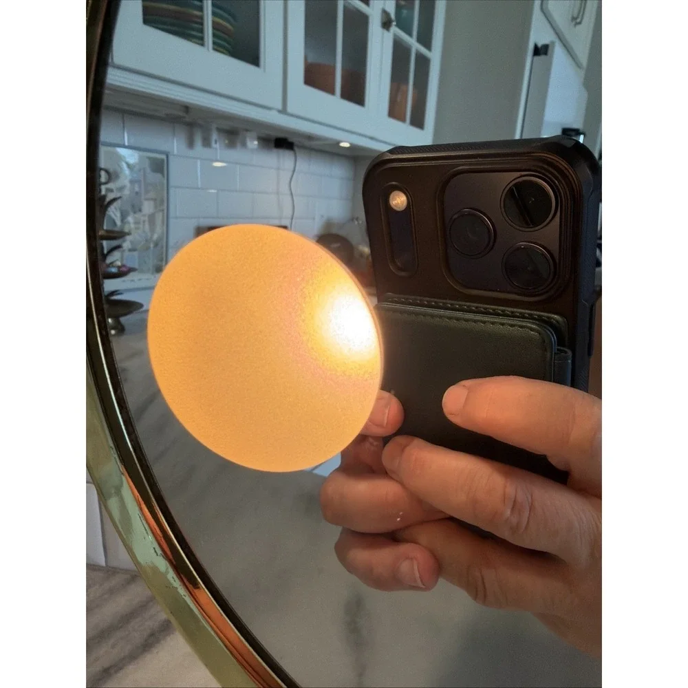 Vintage Jerdon 1980's Brassgold Lighted Vanity Mirro 10in Mirror 16in Tall GW995